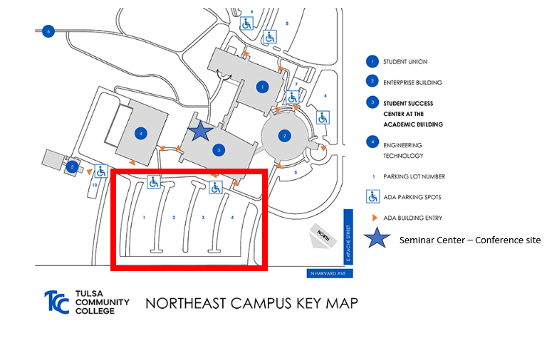 TCC NE parking map